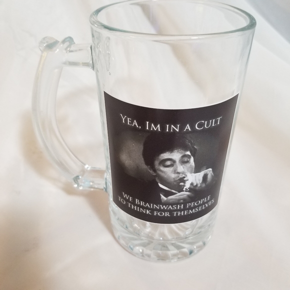 NEW Black and white Meme Mug "Yea, I'm In a Cult" - Picture 7 of 8